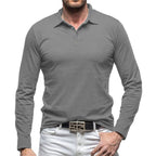 Herren Langarm Poloshirt mit modernem Schnitt R&B