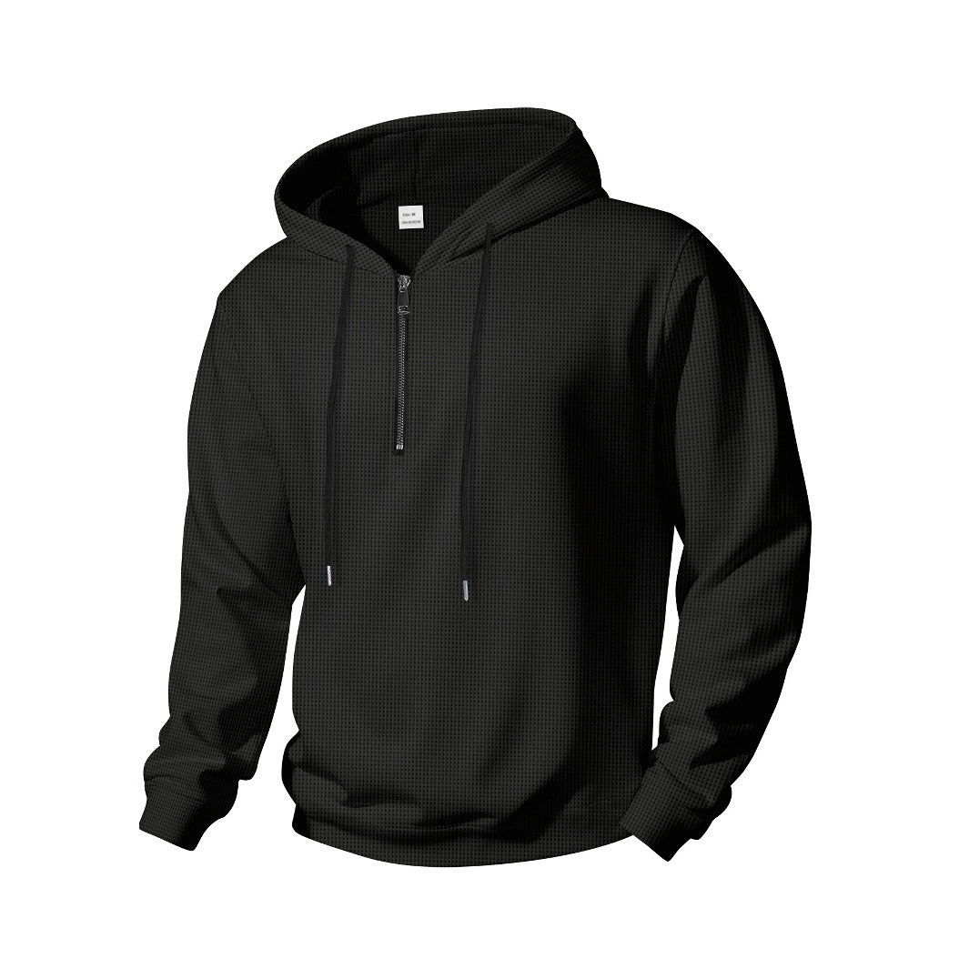 Herren Kapuzenpullover mit innovativem Reißverschluss und atmungsaktivem Material R&B