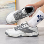 Unisex nan leichte atmungsaktive Indoor-Tennisschuhe mit stoßdämpfender Gummisohle R&B