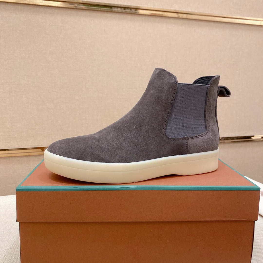 Damen Chelsea Boots aus hochwertigem Wildleder mit flexiblem Gummizug R&B