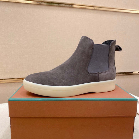 Damen Chelsea Boots aus hochwertigem Wildleder mit flexiblem Gummizug R&B
