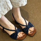 Damen Sandalen mit elegantem Schleifen-Design und komfortablem Blockabsatz R&B
