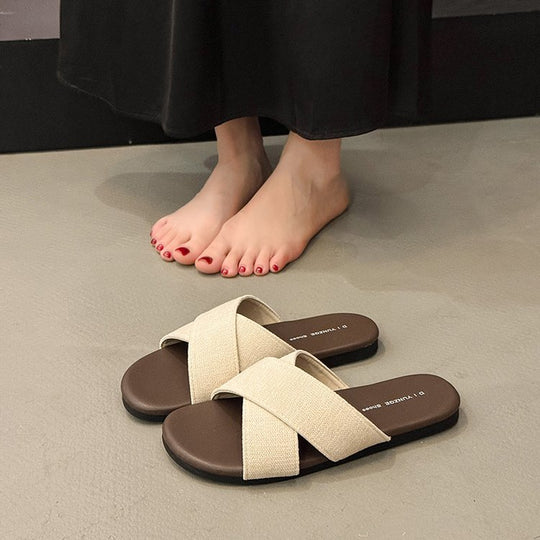 Damen bequeme und stilvolle Schlappen R&B