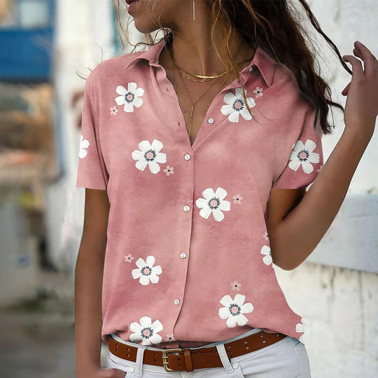Damen Bluse mit floralem Design R&B