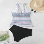 Damen Tankini-Set mit modischem Muster und komfortablem Schnitt R&B