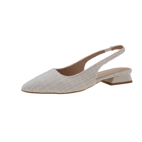 Damen Slingbacks mit dekorativem Textil-Obermaterial R&B