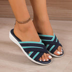 Damen Komfortable Clogs mit gekreuzten Riemen und stoßdämpfender Sohle R&B