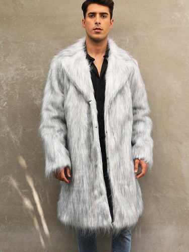 Herren Langhaarmantel R&B