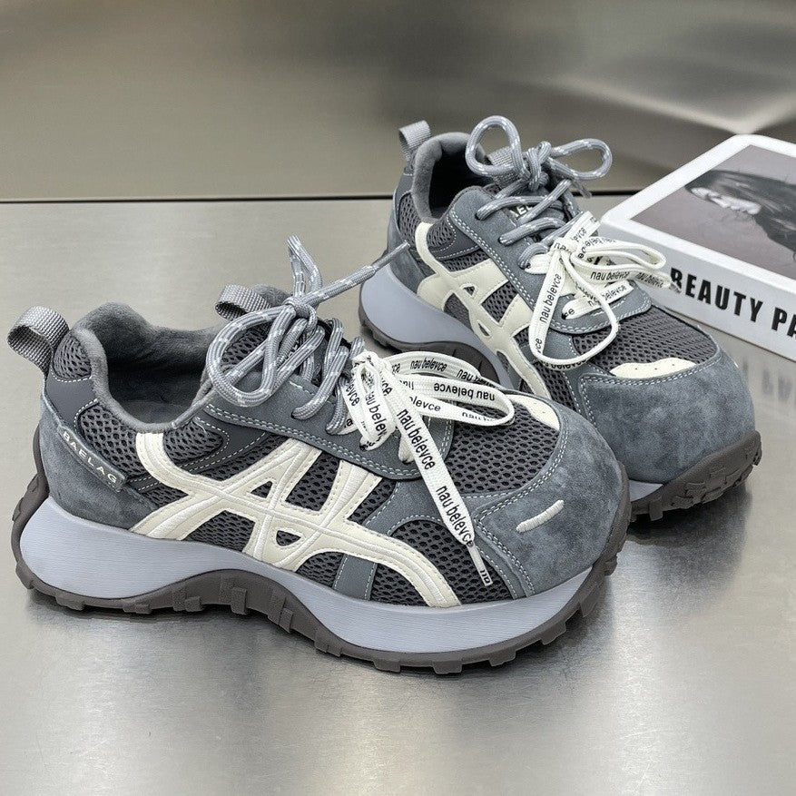 Damen Sportliche Sneakers mit atmungsaktivem Mesh und dämpfender Sohle R&B