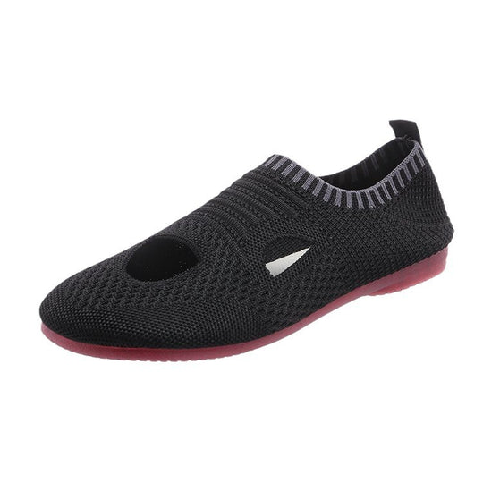 Damen atmungsaktive Laufchuhe mit flexiblem Strick-Obermaterial R&B