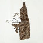 Damen Triangel-Bikini mit transparenter Strandrobe R&B