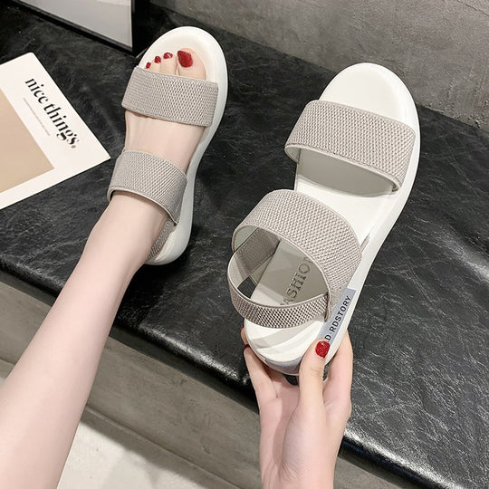 Damen Komfortable Sandalen mit atmungsaktiven Riemen und rutschfester Sohle R&B