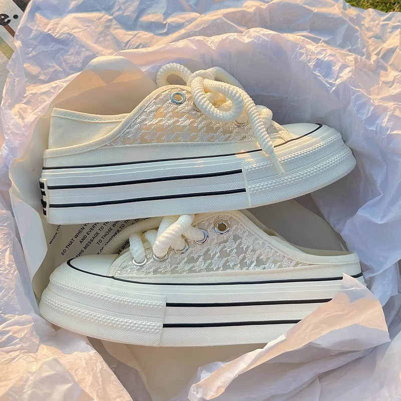 Damen Bequeme Sneakers mit trendy Plateau von
