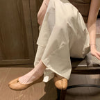 Damen Ballerinas mit dekorativer Schleifenapplikation