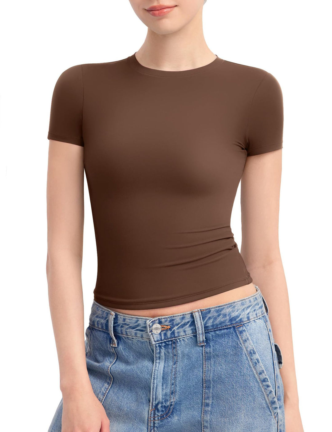 Damen Figurbetontes T-Shirt R&B