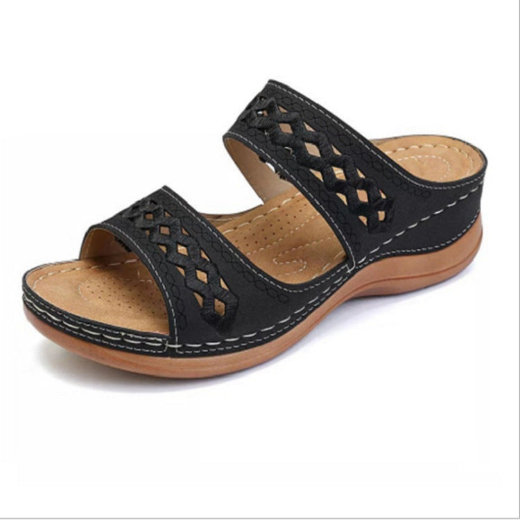 Damen Elegante Sandalen mit atmungsaktivem Obermaterial und verstellbaren Riemen R&B