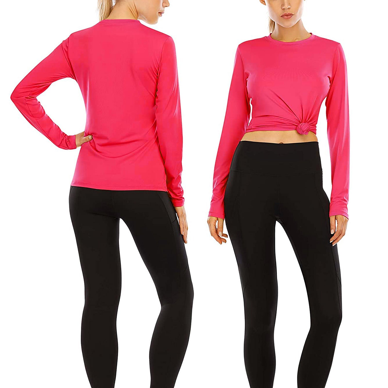 Damen Funktionslongsleeve mit feuchtigkeitsableitendem Material R&B
