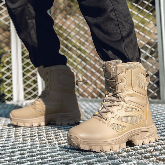 Damen robuste Sicherheitsstiefel mit rutschfester Sohle und atmungsaktivem Mesh R&B