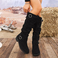 Damen Hohe Stiefel mit modischem Ringdetail und komfortablem Innenfutter
