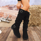 Damen Hohe Stiefel mit modischem Ringdetail und komfortablem Innenfutter
