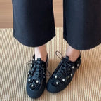 Damen modische Sneaker mit floralem Dekor R&B