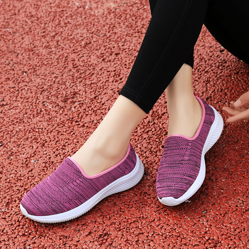 Damen Bequeme Slip-On Sneakers mit atmungsaktivem Obermaterial
