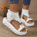 Damen modische Plateau Sandalen R&B