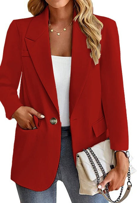 Damen Blazer mit modischen Taschen und elegantem Schnitt R&B