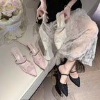 Damen Slingback-Pumps mit floralen Spitzenelementen R&B