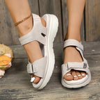 Damen Komfortable Sandalen mit verstellbarem Riemendesign und ergonomischem Fußbett R&B