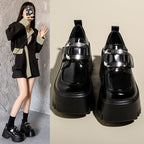 Damen Modische Plateaustiefel mit verstellbarem Riemen R&B