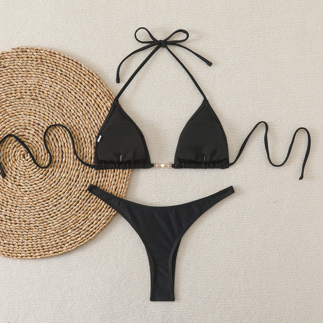 Damen Triangel-Bikini mit eleganten Verzierungen R&B