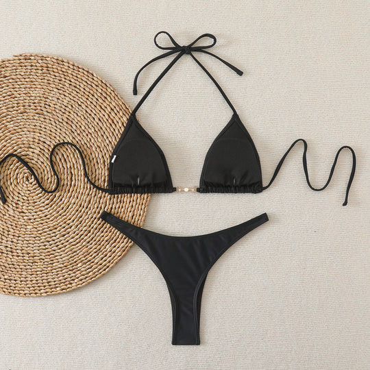 Damen Triangel-Bikini mit eleganten Verzierungen R&B