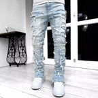 Herren Schnittige Jeanshose mit Rissoptik R&B