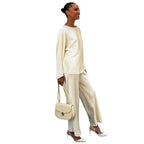 Damen elegante Satin-Loungewear-Kombination R&B