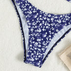 Damen Triangel-Bikini mit floralem Design und komfortabler Passform