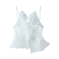 Damen Top mit eleganter Rüsche und schwingendem Saum R&B
