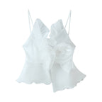 Damen Top mit eleganter Rüsche und schwingendem Saum R&B