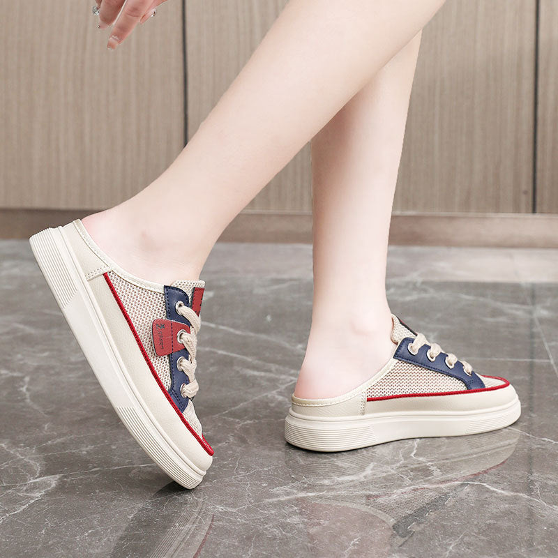 Damen Slip-On Sneakers mit luftdurchlässigem Obermaterial und flexibel rutschfester Sohle R&B
