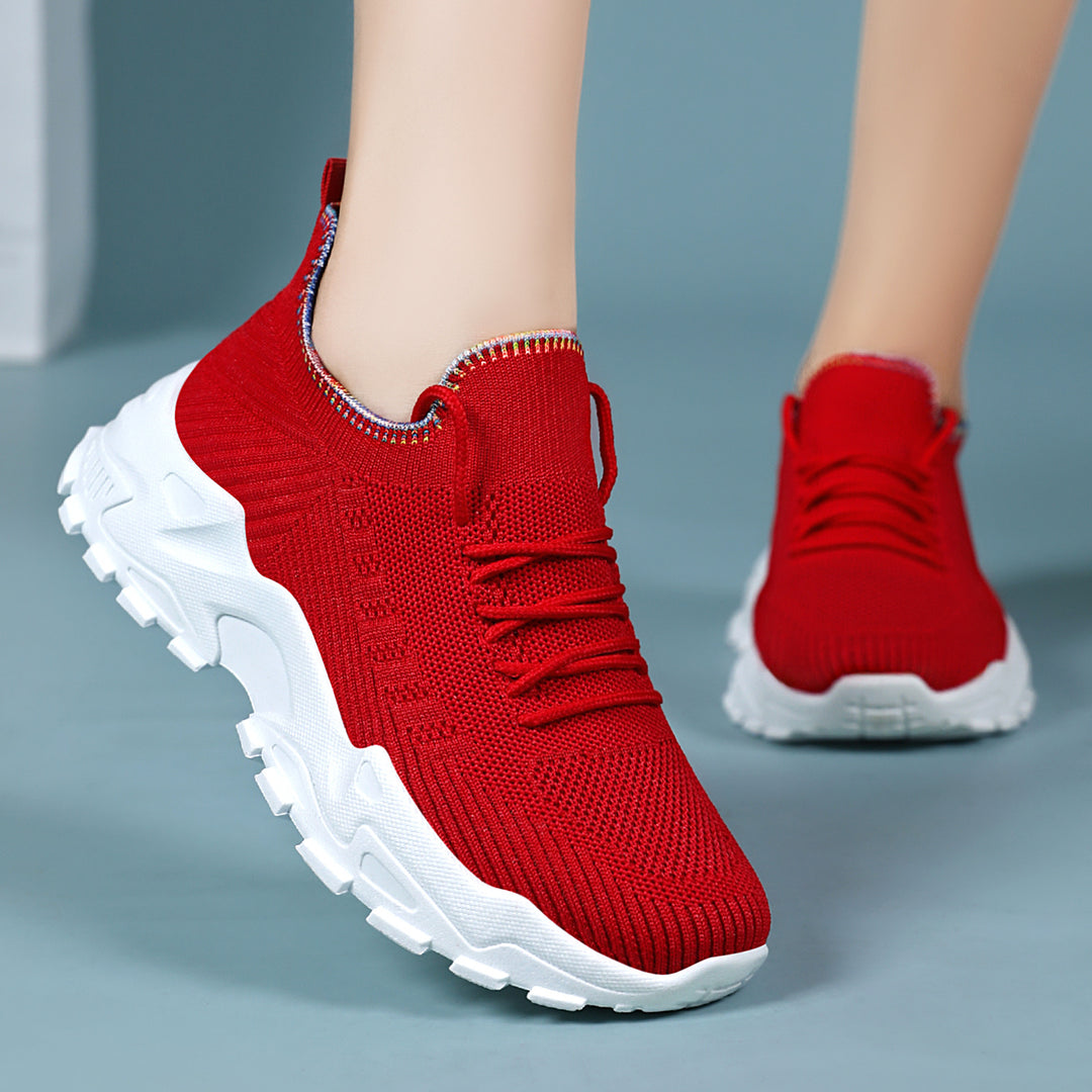 Damen Sportliche und flexible Sneakers mit atmungsaktivem Obermaterial R&B
