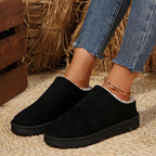 Damen hochwertige Slipper mit weichem Kunstfell und rutschfester Sohle R&B