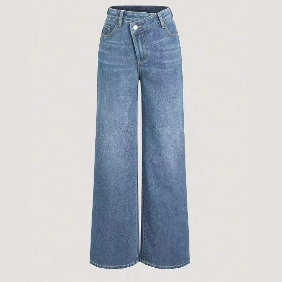 Damen Weitgeschnittene Denim-Jeans R&B