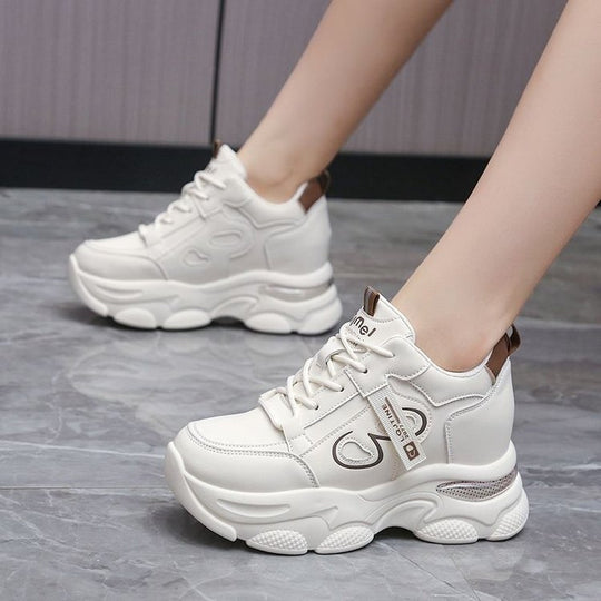 Damen Sportliche Chunky Sneakers mit atmungsaktiven Mesh-Einsätzen und robustem Design R&B