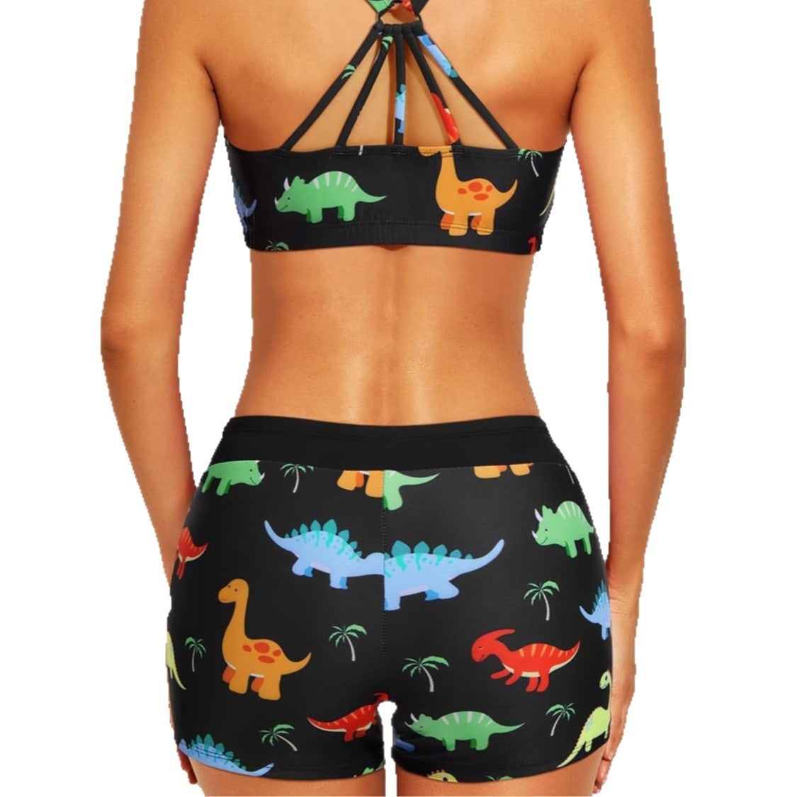 Damen Sportliches Tankini-Oberteil mit elegantem Rückenausschnitt R&B