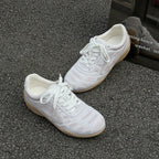 Damen sportliche Freizeitschuhe mit glattem Obermaterial und sportlichem Design R&B