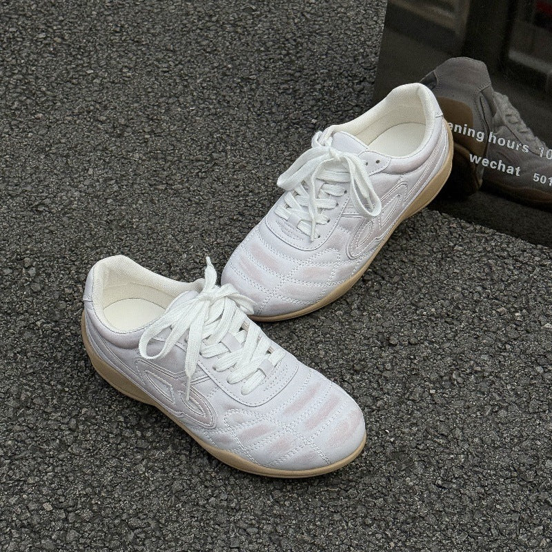 Damen sportliche Freizeitschuhe mit glattem Obermaterial und sportlichem Design R&B