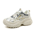 Damen Sportliche Chunky Sneakers mit atmungsaktivem Mesh-Obermaterial und dämpfender Laufsohle R&B