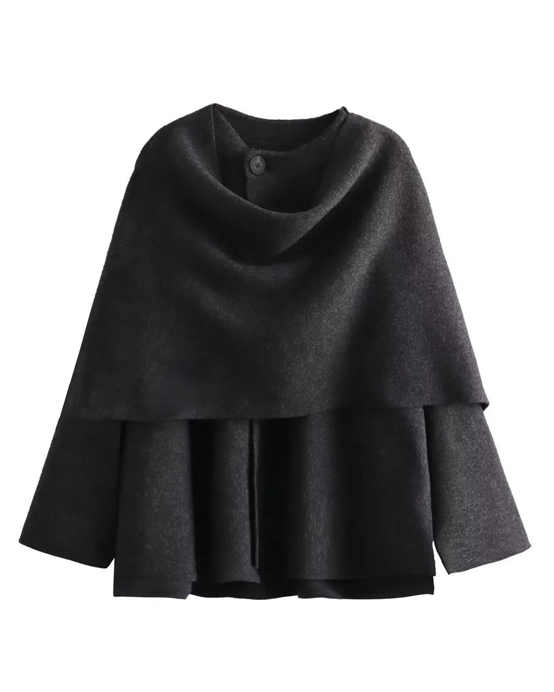 R&B | Boulevard Asymmetrischer Schal Verkürzte Gestrickte Jacke