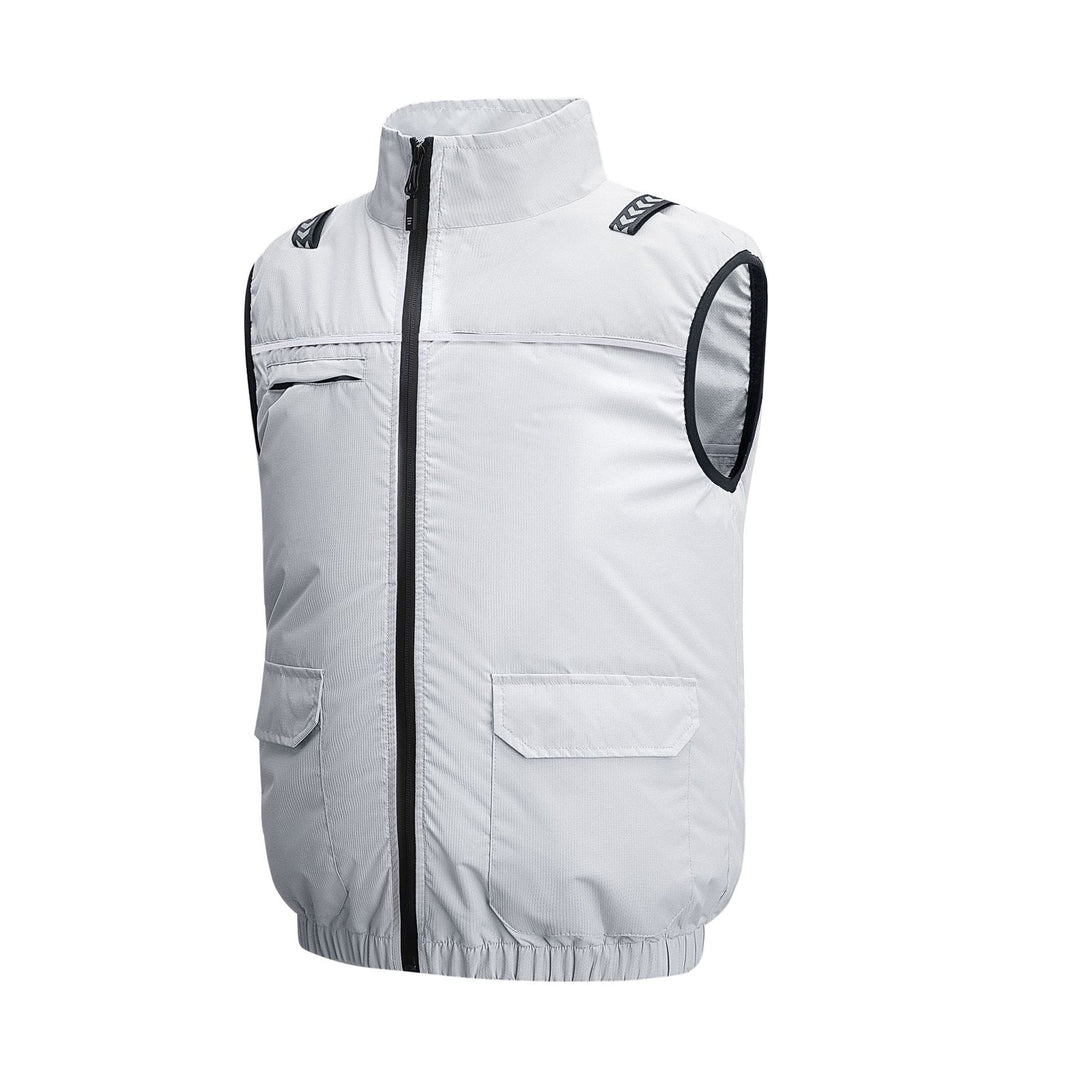 Unisex nan leichte kühlende Arbeitsweste mit integrierten Ventilatoren und externem Akku R&B