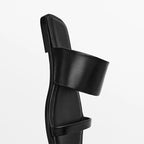Damen elegante Zehentrenner-Sandalen mit minimalistischem Riemendesign und komfortablem Fußbett R&B
